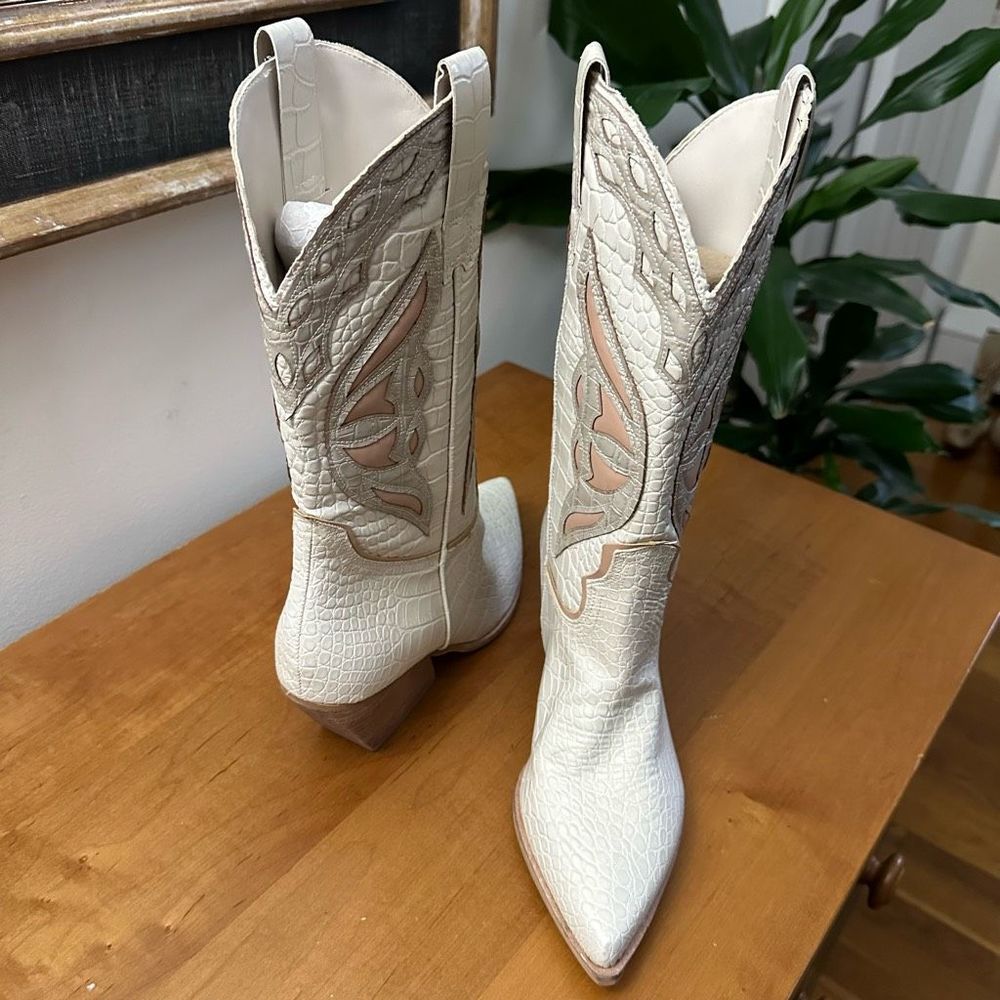 Steve Madden by Free People Wynter Cowboy Boots NEVER WORN - Picture 6 of 12